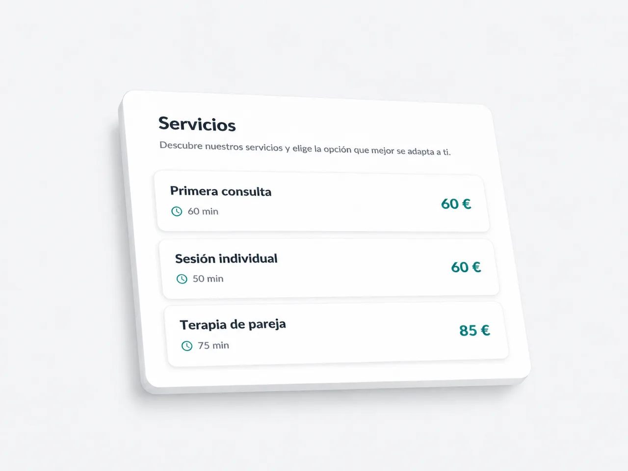 Servicios y datos de un especialista en byclinics